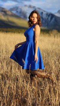 Pin-up de l'Ouest BLUE WESTERN