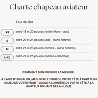 Chapeau Aviateur / Fourrure de Loup RECYCLÉ