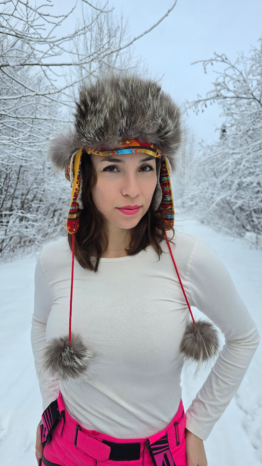 Chapeau Aviateur / Fourrure de Loup RECYCLÉ 3.0