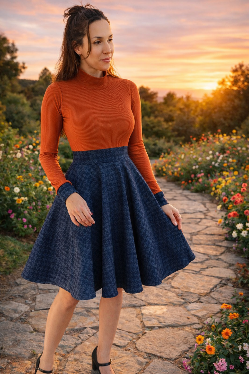 Robe Pin-up ORANBLUE