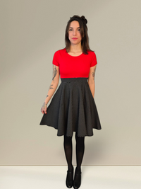 Short sleeve Pin-up dress - RedDenim