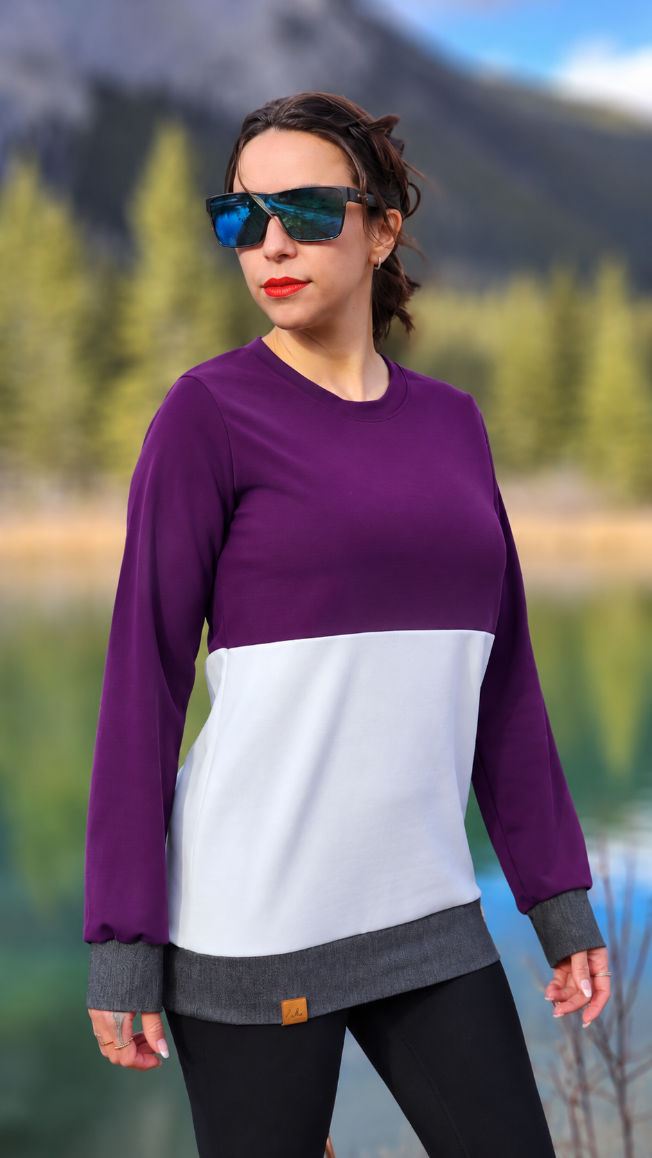 Tunique de l'Ouest LA CANADIENNE mauve