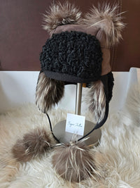 Chapeau Aviateur / Fourrure de Loup RECYCLÉ 2.0