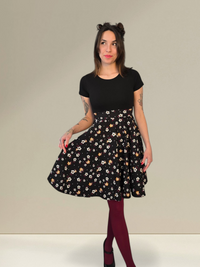 Short sleeve Pin-up dress - FloriNoire