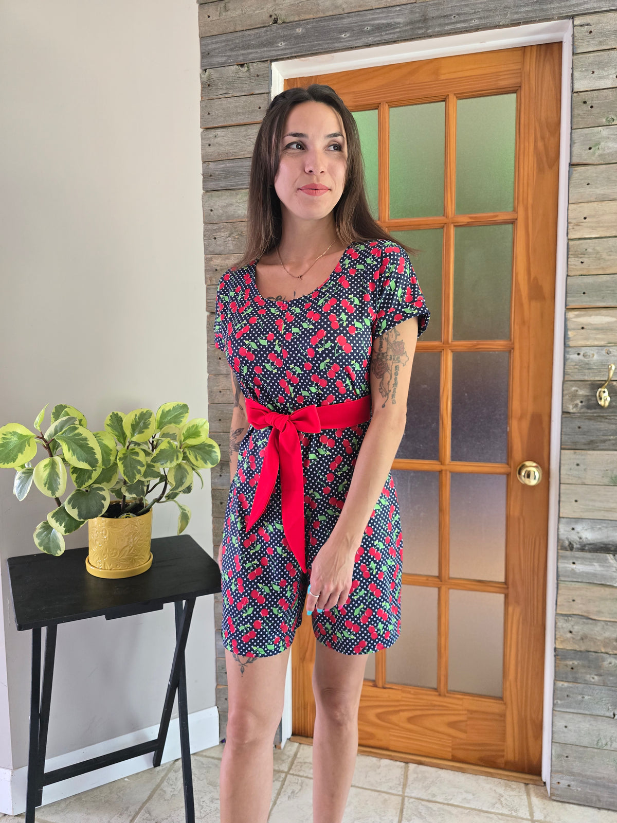Romper short CERISE