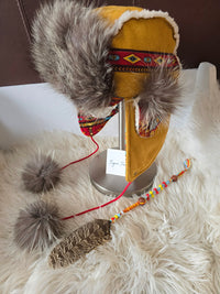 Chapeau Aviateur / Fourrure de Loup RECYCLÉ 3.0